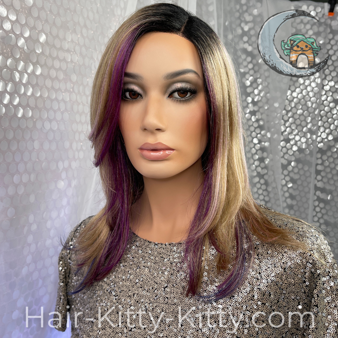 Meghan Mono Wig - Lilac Honey Rooted
