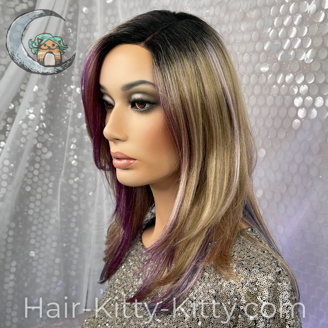 Meghan Mono Wig - Lilac Honey Rooted