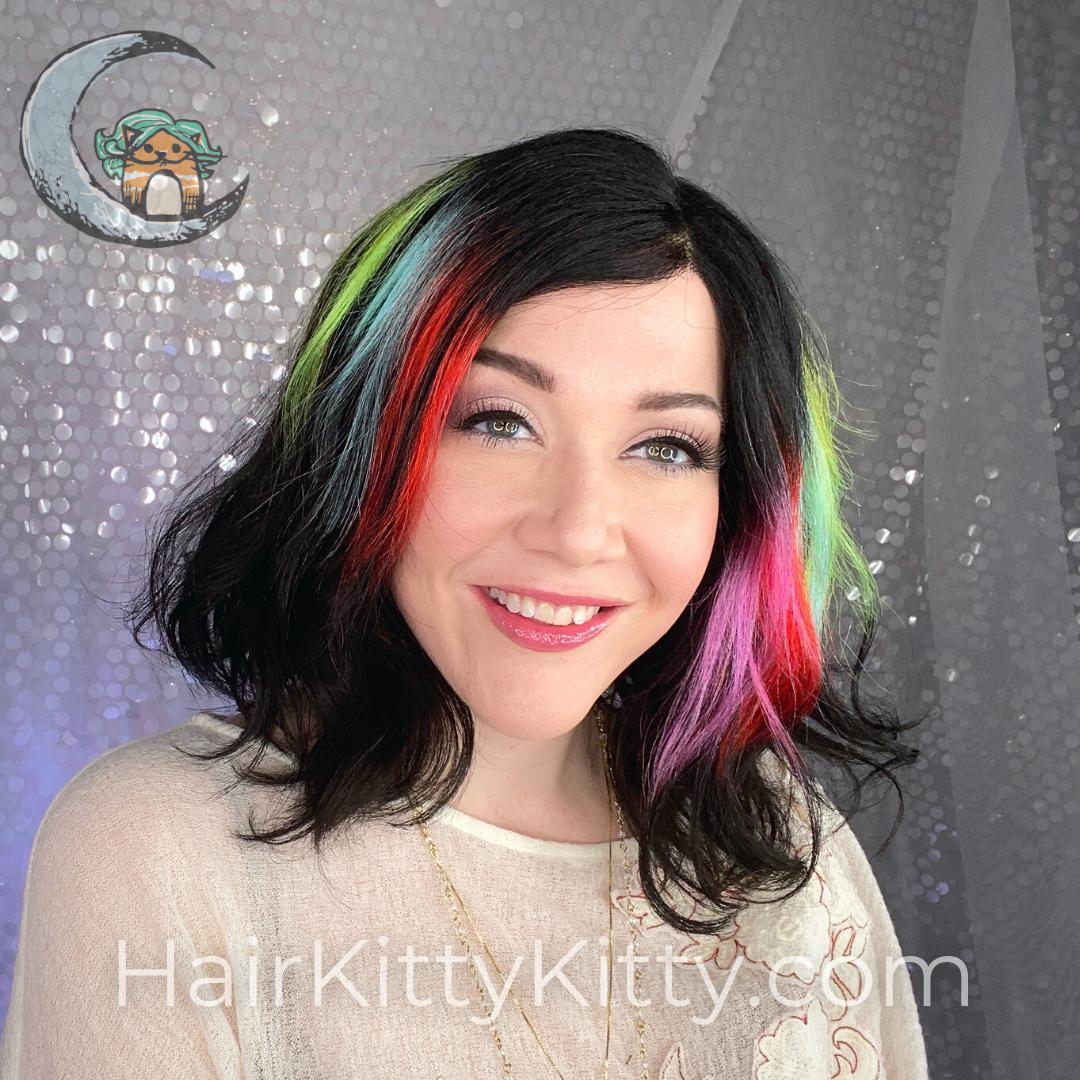 Beckett Monofilament Wig - Prismatic Ebony Rooted-Monofilament Left Part + Lace Front-Wigs Forever-Prismatic Ebony Rooted-Beckett | Prismatic Ebony Rooted | Monofilament Part | Lace Front Wig-2022, All, Average, Beachy, Beckett, cool, Fringe: 9", Heart + Inverted Triangle, Intense, Lace Front, Lace Part, Medical, Nape 4 - 6", Natural Density, New Releases, No Permatease, Oval + Diamond, Overall Length: 14", Prismatic Ebony Rooted, Round, Square, Synthetic (Non-HF), Wavy, Weight: 4 oz, WF, Wigs, 