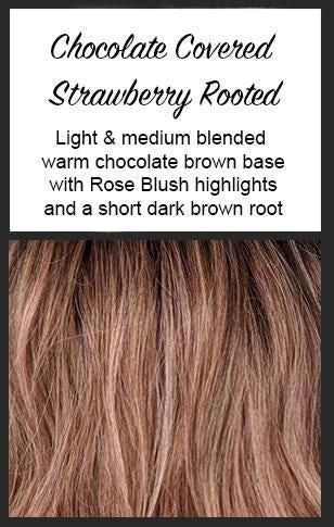 Chocolate Covered Strawberry Rooted | Hair Colors-HairKittyKitty.com-CysterWigs-Wigs-Toppers-Wear_comfort_meets_cute