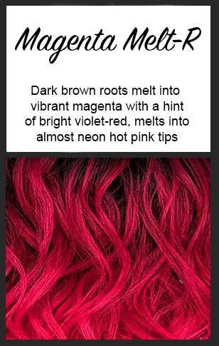 Magenta Melt Rooted | Hair Colors-HairKittyKitty.com-CysterWigs-Wigs-Toppers-Wear_comfort_meets_cute