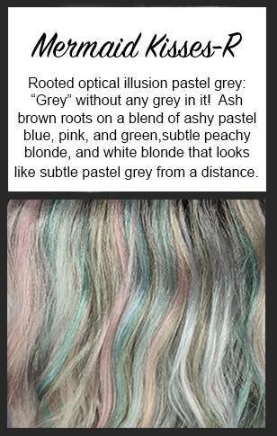 Mermaid Kisses Rooted | Hair Colors-HairKittyKitty.com-CysterWigs-Wigs-Toppers-Wear_comfort_meets_cute