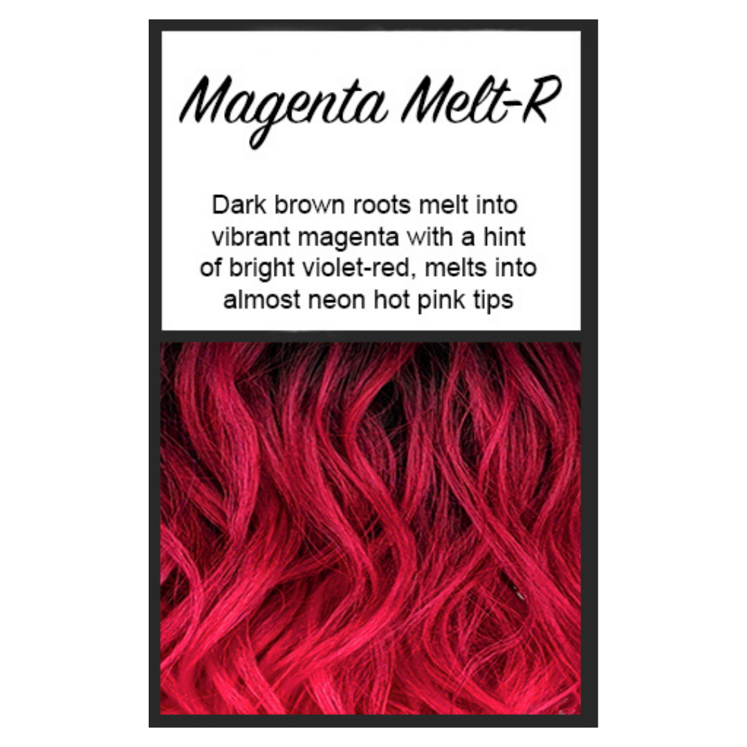 Ainsley Wig - Magenta Melt Rooted