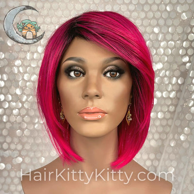 Ainsley Wig - Magenta Melt Rooted