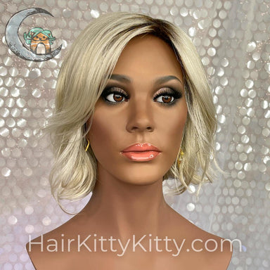 Anya Wig - Harlow Blonde Rooted-Premium Open Capped Wigs-Wigs Forever-Harlow Blonde Rooted-Anya | Harlow Blonde Rooted | Wigs Forever Synthetic | Open Cap-2020, 2A, All, Anya, Average-Large, balanced, Bob, Crown Filler, Favorites, Fringe: 9", Harlow Blonde Rooted, Has Permatease, Heart + Inverted Triangle, Medical, Nape 3 - 4", Natural Curls, Natural Density, Oval + Diamond, Overall Length: 12.5", Popular, Round, Square, Standard Wig, Synthetic (Non-HF), Wavy, Weight: 4 oz, WF, Wigs, zodiac-aqua