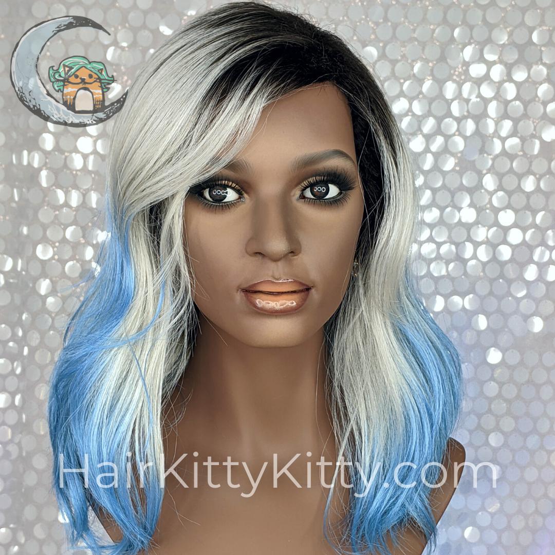 Bardot Wig - Polar Ice Rooted-Machine Made Wefted Wig-CysterWigs Limited-Polar Ice Rooted-Bardot | Polar Ice Rooted | CysterWigs Limited HF Full Wig-2019, 2A, All, Bardot, Beachy, cool, Crown Filler, CWL, Fashion, Favorites, Fringe: 12", Glam, Has Permatease, Heart + Inverted Triangle, Heat-Friendly Synthetic, intense, Nape 10 - 12", Oblong + Rectangle, Oval + Diamond, Overall Length: 18", Polar Ice Rooted, Popular, Round, Shattered, Square, Standard Wig, Triangle + Pear, Wavy, Weight: 4.5 oz, W