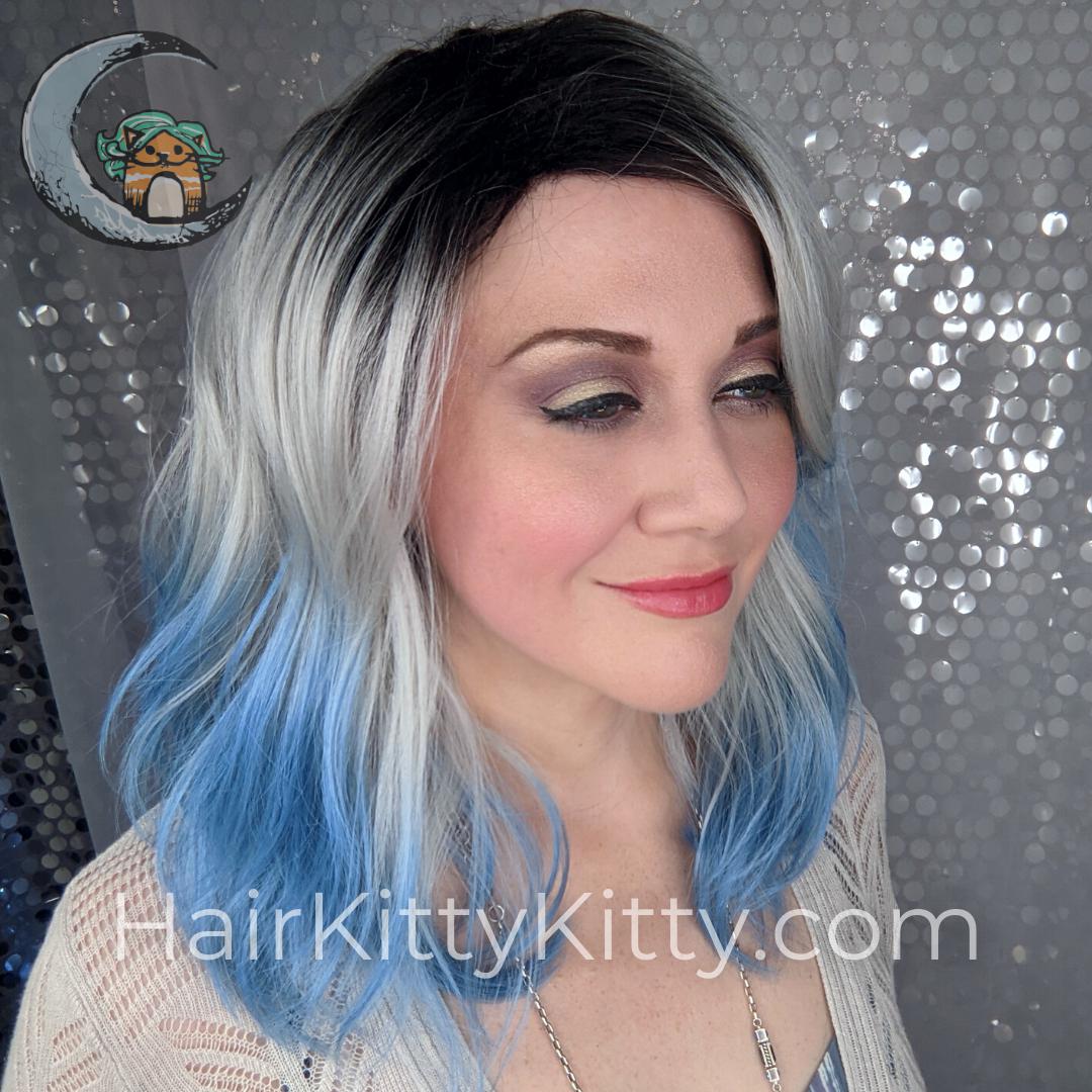 Bardot Wig - Polar Ice Rooted-Machine Made Wefted Wig-CysterWigs Limited-Polar Ice Rooted-Bardot | Polar Ice Rooted | CysterWigs Limited HF Full Wig-2019, 2A, All, Bardot, Beachy, cool, Crown Filler, CWL, Fashion, Favorites, Fringe: 12", Glam, Has Permatease, Heart + Inverted Triangle, Heat-Friendly Synthetic, intense, Nape 10 - 12", Oblong + Rectangle, Oval + Diamond, Overall Length: 18", Polar Ice Rooted, Popular, Round, Shattered, Square, Standard Wig, Triangle + Pear, Wavy, Weight: 4.5 oz, W