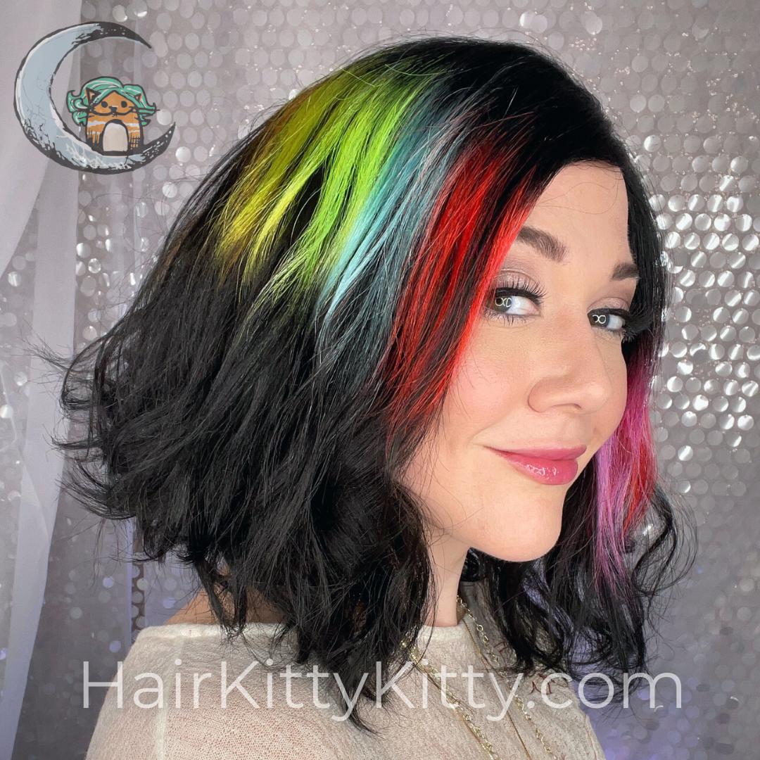 Beckett Monofilament Wig - Prismatic Ebony Rooted-Monofilament Left Part + Lace Front-Wigs Forever-Prismatic Ebony Rooted-Beckett | Prismatic Ebony Rooted | Monofilament Part | Lace Front Wig-2022, All, Average, Beachy, Beckett, cool, Fringe: 9", Heart + Inverted Triangle, Intense, Lace Front, Lace Part, Medical, Nape 4 - 6", Natural Density, New Releases, No Permatease, Oval + Diamond, Overall Length: 14", Prismatic Ebony Rooted, Round, Square, Synthetic (Non-HF), Wavy, Weight: 4 oz, WF, Wigs, 