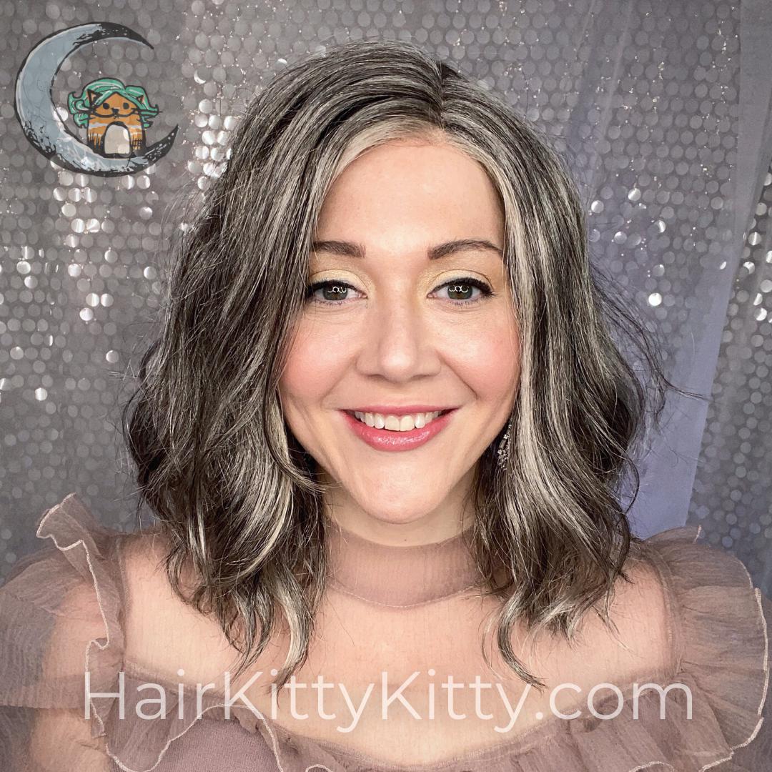 Beckett Monofilament Wig - Smokeshow (Unrooted)-Monofilament Left Part + Lace Front-Wigs Forever-Smokeshow Unrooted-Beckett | Smokeshow | Wigs Forever | Monofilament Part | Lace Front-2022, All, Average, Beachy, Beckett, cool, Fringe: 9", Heart + Inverted Triangle, Lace Front, Lace Part, Medical, Nape 4 - 6", Natural Density, No Permatease, Oval + Diamond, Overall Length: 14", Round, Smokeshow, Square, Synthetic (Non-HF), Wavy, Weight: 4 oz, WF, Wigs, zodiac-aquarius, zodiac-aries, zodiac-cancer