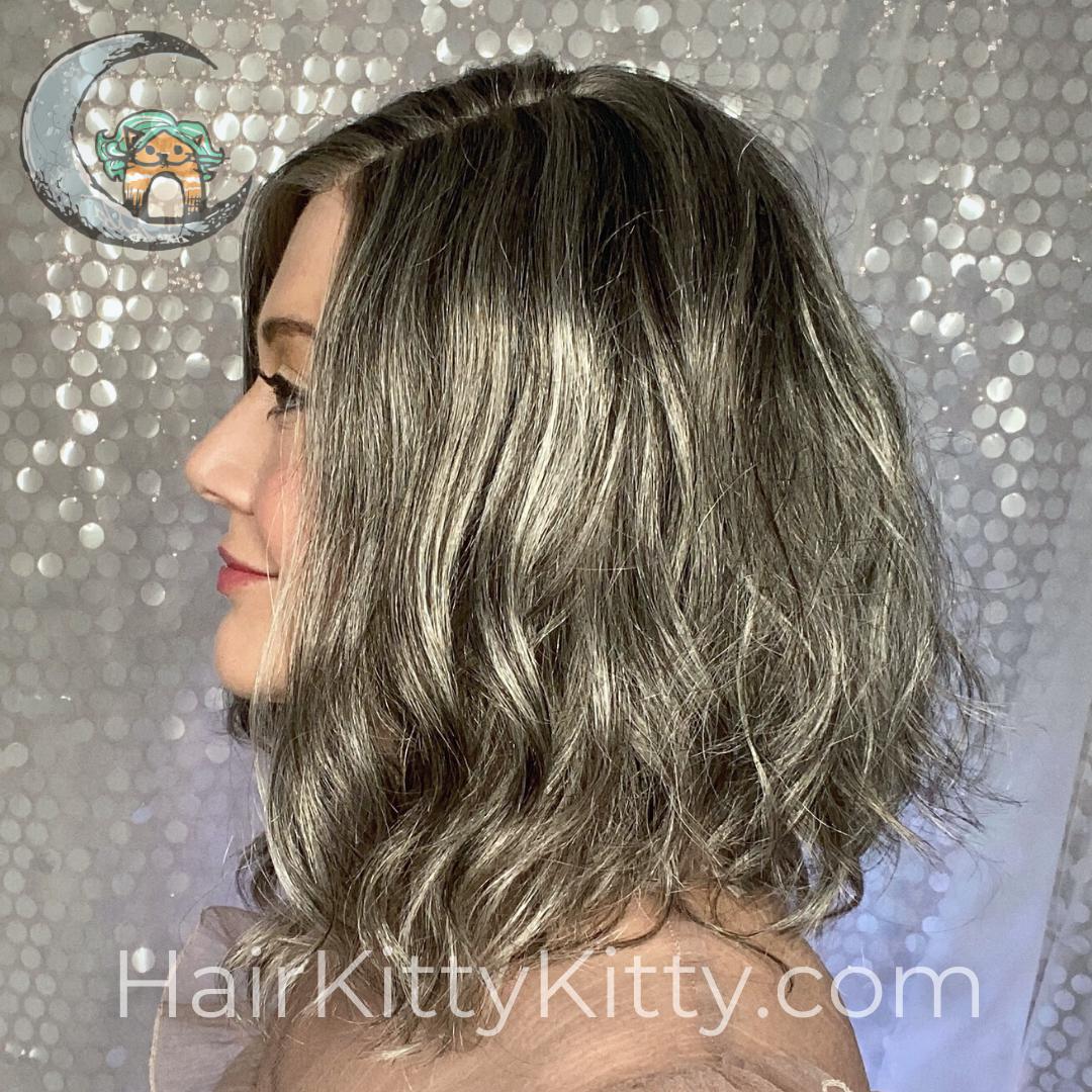 Beckett Monofilament Wig - Smokeshow (Unrooted)-Monofilament Left Part + Lace Front-Wigs Forever-Smokeshow Unrooted-Beckett | Smokeshow | Wigs Forever | Monofilament Part | Lace Front-2022, All, Average, Beachy, Beckett, cool, Fringe: 9", Heart + Inverted Triangle, Lace Front, Lace Part, Medical, Nape 4 - 6", Natural Density, New Releases, No Permatease, Oval + Diamond, Overall Length: 14", Round, Smokeshow, Square, Synthetic (Non-HF), Wavy, Weight: 4 oz, WF, Wigs, zodiac-aquarius, zodiac-aries,
