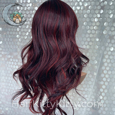 Danica Wig - Ravens and Roses Rooted-Machine Made Wefted Wig-CysterWigs Limited-Ravens and Roses Rooted-Danica | Raven and Roses Rooted | CysterWigs Limited HF Full Wig-2021, All, balanced, CWL, Danica, Fashion, Favorites, Fringe, Fringe: 5.5", Heart + Inverted Triangle, Heat-Friendly Synthetic, Nape 12 - 18", Natural Density, No Permatease, Oblong + Rectangle, olive, Oval + Diamond, Overall Length: 23", Popular, Ravens and Roses Rooted (HF), Round, Square, Standard Wig, Unique, Wavy, Weight: 6 