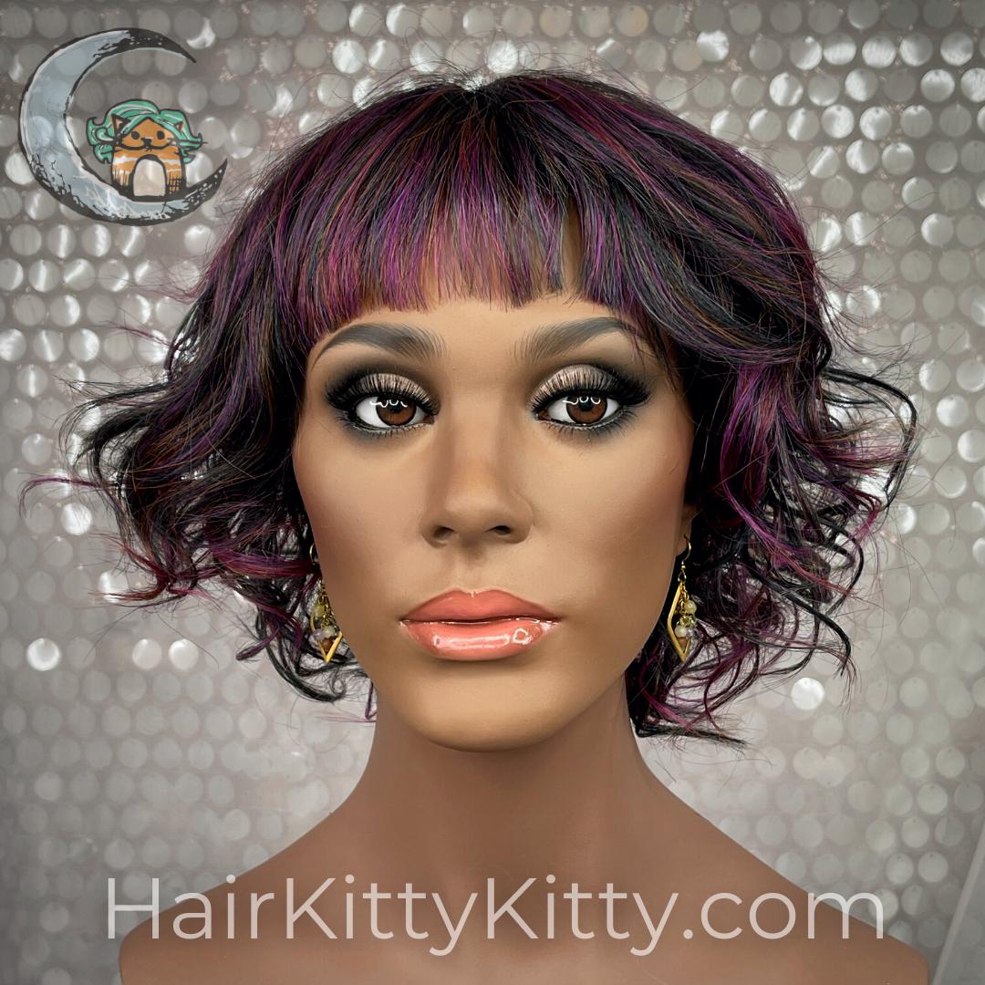 Felix Wig - Royal Velvet Rooted-Machine Made Wefted Wig-CysterWigs Limited-Royal Velvet Rooted-Felix | Royal Velvet Rooted | CysterWigs Limited HF Full Wig-2019, 3A, All, Average, cool, Crown Filler, CWL, Fashion, Favorites, Felix, Fringe, Fringe: 2.5", Has Permatease, Heat-Friendly Synthetic, intense, Nape 4 - 6", Natural Curls, New Releases, Oval + Diamond, Overall Length: 13", Popular, Round, Royal Velvet Rooted, Shag, Standard Wig, Tight Curls, Triangle + Pear, Weight: 3 oz, Wigs, zodiac-aqu