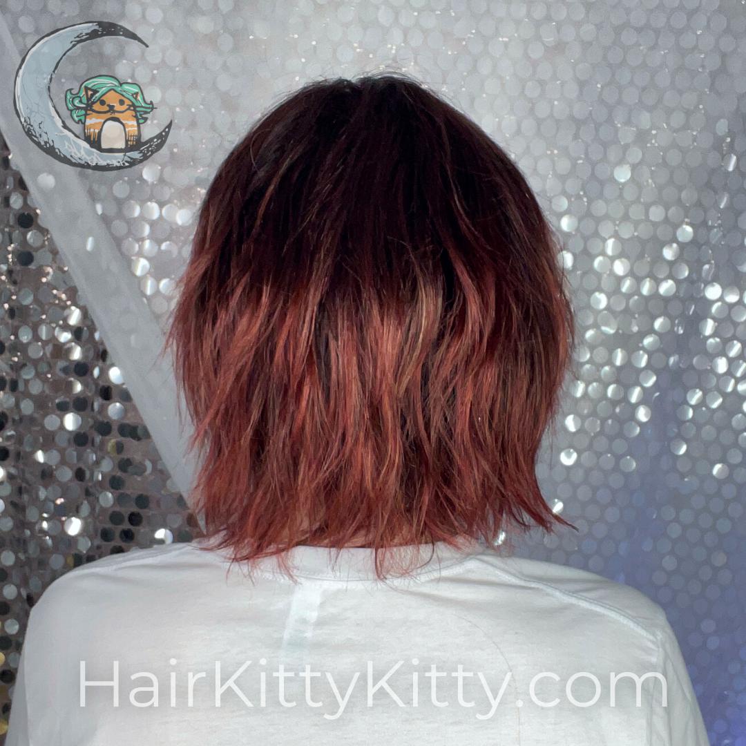 Juniper Wig - Cheerwine Sangria-Premium Open Capped Wigs-Wigs Forever-Cheerwine Sangria-Juniper | Cheerwine Sangria | Wigs Forever Synthetic | Open Cap-2020, All, Cheerwine Sangria, cool, Crown Filler, Fringe, Fringe: 4.75", Has Permatease, Heart + Inverted Triangle, Juniper, Medical, Nape 4 - 6", Natural Density, Oval + Diamond, Overall Length: 13.5", Round, Shag, Shattered, Square, Standard Wig, Straight, Synthetic (Non-HF), Triangle + Pear, Weight: 4 oz, WF, Wigs, zodiac-leo, zodiac-pisces, z