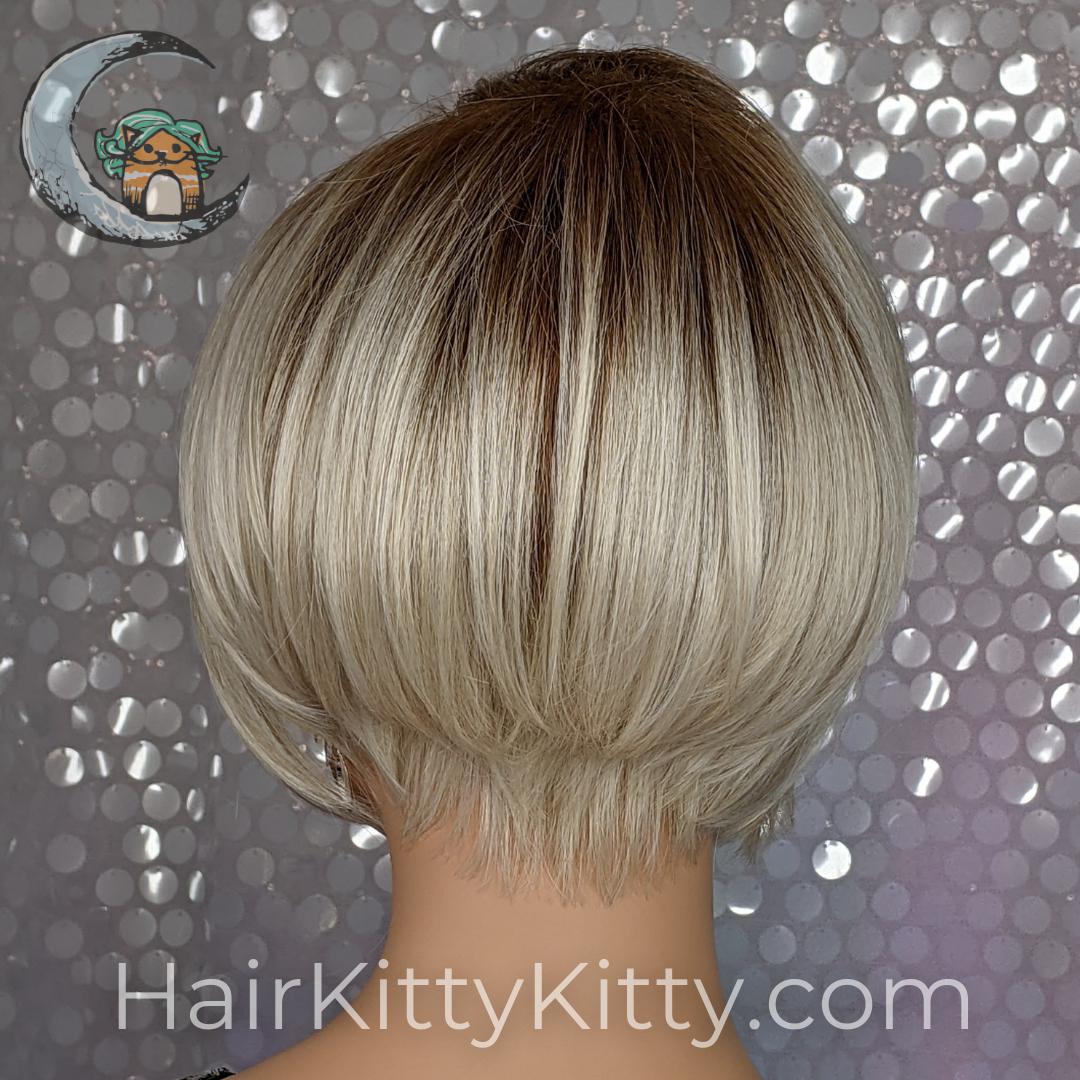 Piper Wig - Harlow Blonde Rooted-Machine Made Wefted Wig-CysterWigs Limited-Harlow Blonde Rooted-Piper | Harlow Blonde Rooted | CysterWigs Heat Friendly Synthetic Wig-2020, All, Average, Bob, cool, Crown Filler, CWL, Favorites, Fringe: 10", Harlow Blonde Rooted, Has Permatease, Heart + Inverted Triangle, Heat-Friendly Synthetic, Nape <2", Natural Density, olive, Oval + Diamond, Overall Length: 10", Piper, Popular, Round, Square, Standard Wig, Straight, Triangle + Pear, Weight: 3 oz, Wigs, zodiac