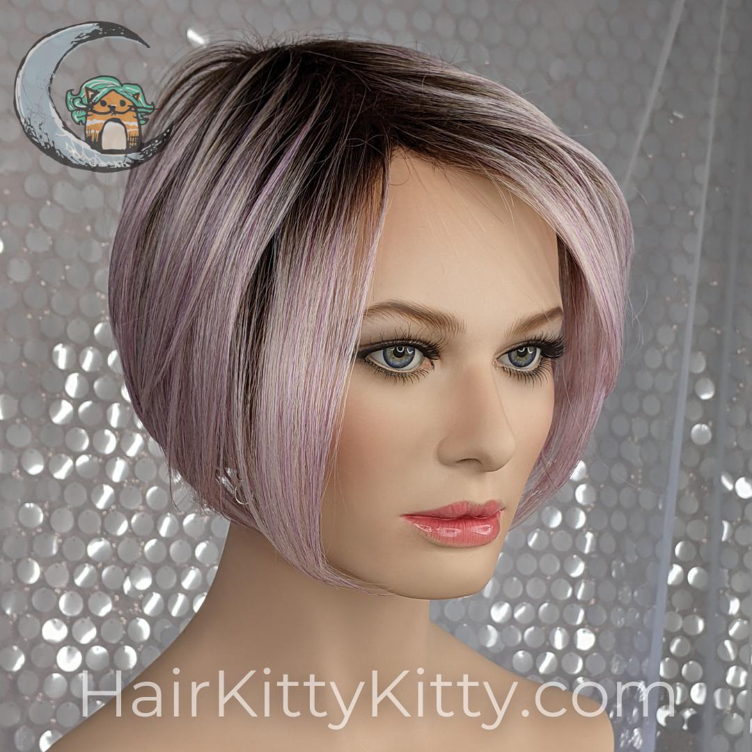 Piper Wig - Moonlit Orchid Rooted-CysterWigs Limited-Moonlit Orchid Rooted-Piper | Moonlit Orchid Rooted | CysterWigs Heat Friendly Synthetic Wig-2020, All, Average, Bob, cool, Crown Filler, CWL, Favorites, Fringe: 10", Has Permatease, Heart + Inverted Triangle, Heat-Friendly Synthetic, Moonlit Orchid Rooted, Nape <2", Natural Density, olive, Oval + Diamond, Overall Length: 10", Piper, Popular, Round, Square, Standard Wig, Straight, Triangle + Pear, Weight: 3 oz, Wigs, zodiac-aries, zodiac-capri