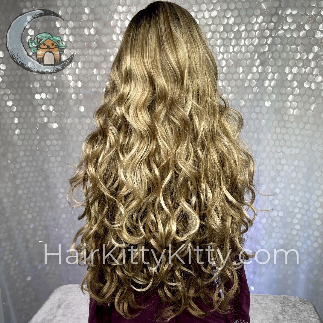 Trinity Monofilament Wig - Aniston Foil Rooted-Monofilament Left Part + Lace Front-Wigs Forever-Aniston Foil Rooted-Trinity | Aniston Foil Rooted | 30 inches | Lace Front Wig | Mono Part-2022, 2A, All, Average, Balanced, Fringe: 18", Glam, Heart + Inverted Triangle, Lace Front, Lace Part, Medical, Nape 18 - 22", No Permatease, Oblong + Rectangle, Olive, Oval + Diamond, Overall Length: 30", Round, Square, Synthetic (Non-HF), Triangle + Pear, Trinity, Wavy, Weight: 9 oz, WF, Wigs, zodiac-aquarius,