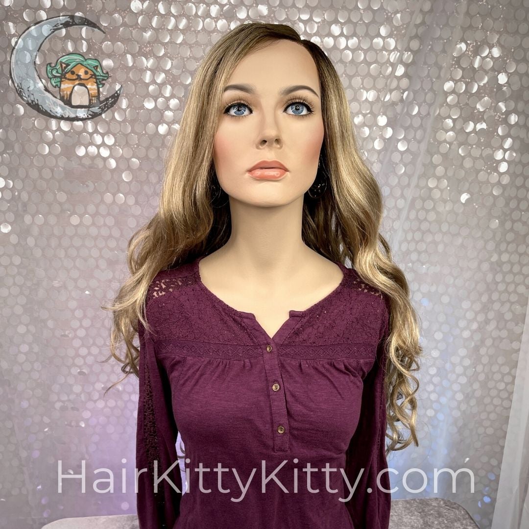 Trinity Monofilament Wig - Aniston Foil Rooted-Monofilament Left Part + Lace Front-Wigs Forever-Aniston Foil Rooted-Trinity | Aniston Foil Rooted | 30 inches | Lace Front Wig | Mono Part-2022, 2A, All, Average, Balanced, Fringe: 18", Glam, Heart + Inverted Triangle, Lace Front, Lace Part, Medical, Nape 18 - 22", New Releases, No Permatease, Oblong + Rectangle, Olive, Oval + Diamond, Overall Length: 30", Round, Square, Synthetic (Non-HF), Triangle + Pear, Trinity, Wavy, Weight: 9 oz, WF, Wigs, zo