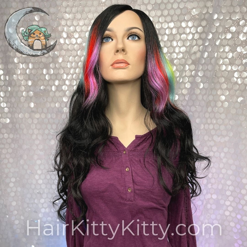 Trinity Prismatic Ebony Rooted 30 inches Lace Front Wig