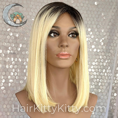 Vaughn Wig - Nirvana Blonde Rooted-Machine Made Wefted Wig-CysterWigs Limited-Nirvana Blonde Rooted-Vaughn | Nirvana Blonde Rooted | CysterWigs Limited HF Full Wig-2021, all, Average, CWL, Fashion, Favorites, Fringe, Fringe: 5.5", Heart + Inverted Triangle, Heat-Friendly Synthetic, intense, Natural Density, New Releases, Nirvana Blonde Rooted, No Permatease, Oblong + Rectangle, Oval + Diamond, Overall Length: 14", Popular, Precision, Round, Square, Standard Wig, Straight, Triangle + Pear, Vaughn