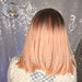 Vaughn Wig - Peach Bellini Rooted-Machine Made Wefted Wig-CysterWigs Limited-Peach Bellini Rooted-Vaughn | Peach Bellini Rooted | CysterWigs Limited HF Full Wig-2021, all, Average, CWL, Fashion, Favorites, Fringe, Fringe: 5.5", Heart + Inverted Triangle, Heat-Friendly Synthetic, intense, Natural Density, New Releases, No Permatease, Oblong + Rectangle, Oval + Diamond, Overall Length: 14", Peach Bellini Rooted, Popular, Precision, Round, Square, Standard Wig, Straight, Triangle + Pear, Vaughn, wa