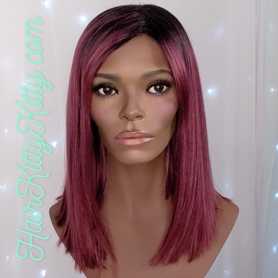 Vaughn Wig - Smoked Plum Rooted-Machine Made Wefted Wig-CysterWigs Limited-Smoked Plum Rooted-Vaughn | Smoked Plum Rooted | CysterWigs Limited | HF Full Wig-2021, all, Average, cool, CWL, Fashion, Favorites, Fringe, Fringe: 5.5", Heart + Inverted Triangle, Heat-Friendly Synthetic, intense, Natural Density, New Releases, No Permatease, Oblong + Rectangle, Oval + Diamond, Overall Length: 14", Popular, Precision, Round, Square, Standard Wig, Straight, Triangle + Pear, Vaughn, Weight: 6 oz, Wigs, zo