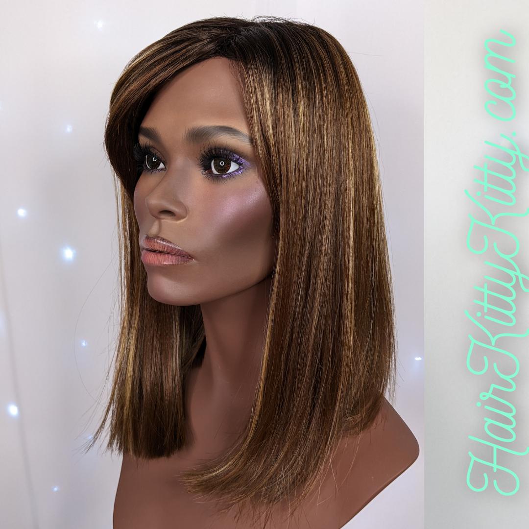 Vaughn Wig - Tortoiseshell Rooted-Machine Made Wefted Wig-CysterWigs Limited-Tortoiseshell Rooted-Vaughn | Tortoiseshell Rooted | CysterWigs Limited | HF Full Wig-2021, all, Average, cool, CWL, Fashion, Favorites, Fringe, Fringe: 5.5", Glam, Heart + Inverted Triangle, Heat-Friendly Synthetic, intense, Magenta Melt Rooted, Natural Density, New Releases, No Permatease, Oblong + Rectangle, Oval + Diamond, Overall Length: 14", Popular, Precision, Round, Square, Standard Wig, Straight, Triangle + Pea