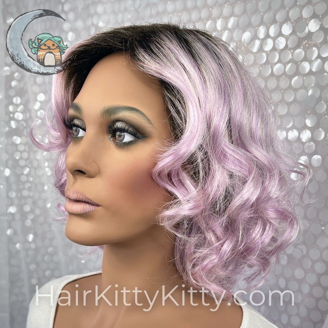 Willow Wig - Moonlit Orchid Rooted-Premium Open Capped Wigs-Wigs Forever-Moonlit Orchid Rooted-Willow | Moonlit Orchid Rooted | Wigs Forever Synthetic | Open Cap-3A, All, Average-Large, Bob, cool, Fashion, Fringe: 8", Has Permatease, Heart + Inverted Triangle, Medical, Moonlit Orchid Rooted, Nape 4 - 6", Natural Curls, olive, Oval + Diamond, Overall Length: 14", Popular, Round, Square, Standard Wig, Synthetic (Non-HF), Triangle + Pear, Weight: 4 oz, WF, Willow, zodiac-aquarius, zodiac-cancer, zo